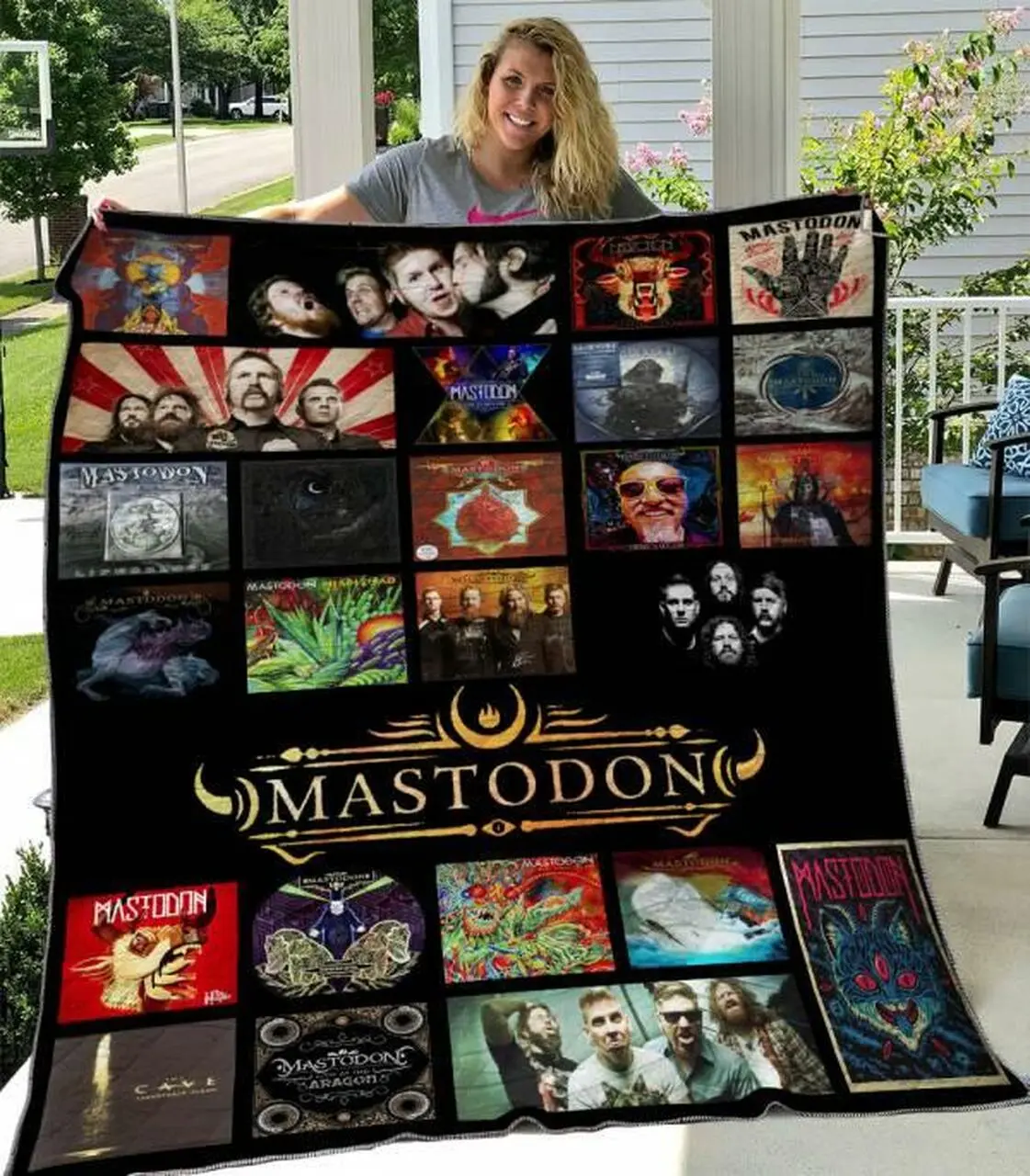 Mastodon Quilt Blanket M240520 Quilt and Home Decor