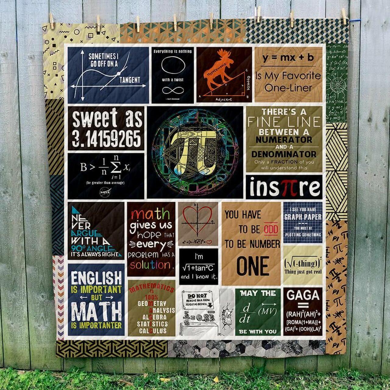 Math Art Bl100609 Quilt Blanket and Home Decor