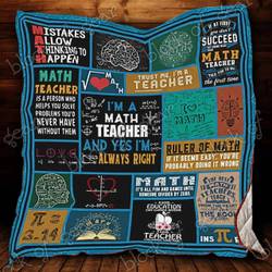 Math Teacher Cl18100433Mdq Quilt Blanket and Home Decor