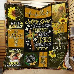 May Girl Jesus Think Cl18100436Mdq Quilt Blanket and Home Decor