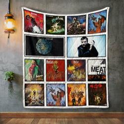 Meat Loaf Album Covers Quilt Blanket and Home Decor