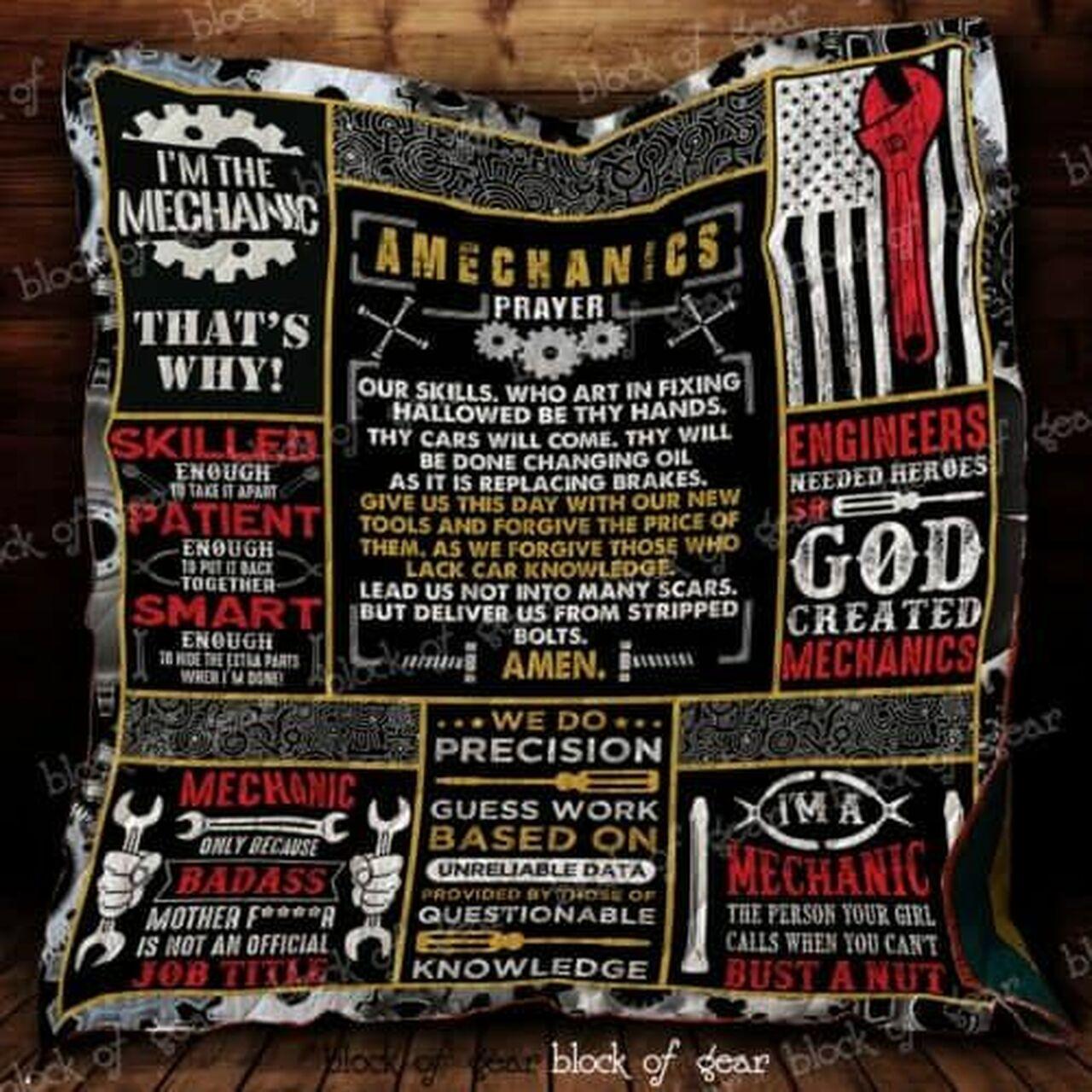 Mechanic Cl2100320Mdq Quilt Blanket and Home Decor