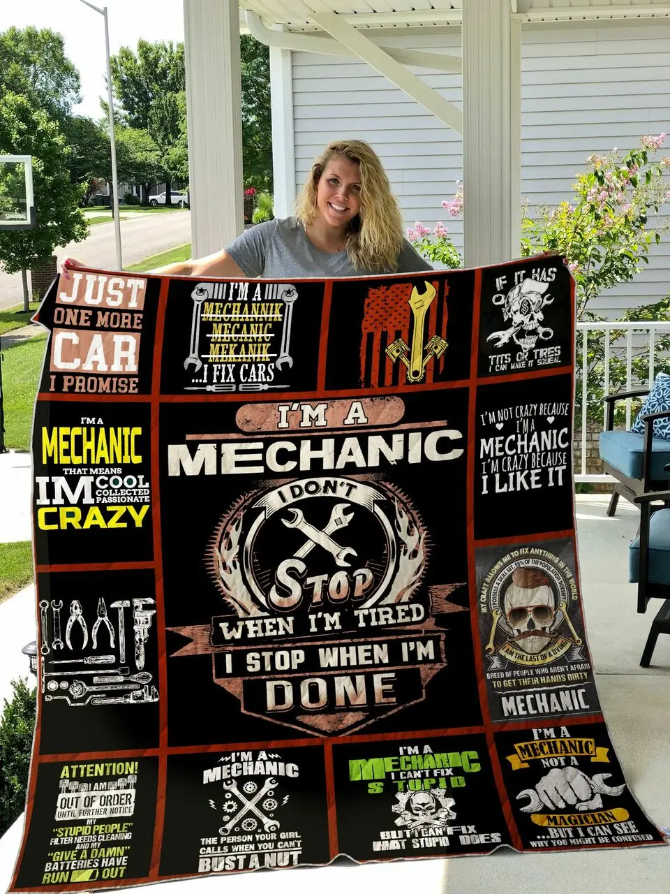 Mechanic Quilt Blanket Dhc1501493Vt and Home Decor