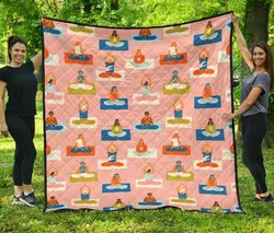 Meditation Yoga Cl12100436Mdq Quilt Blanket and Home Decor