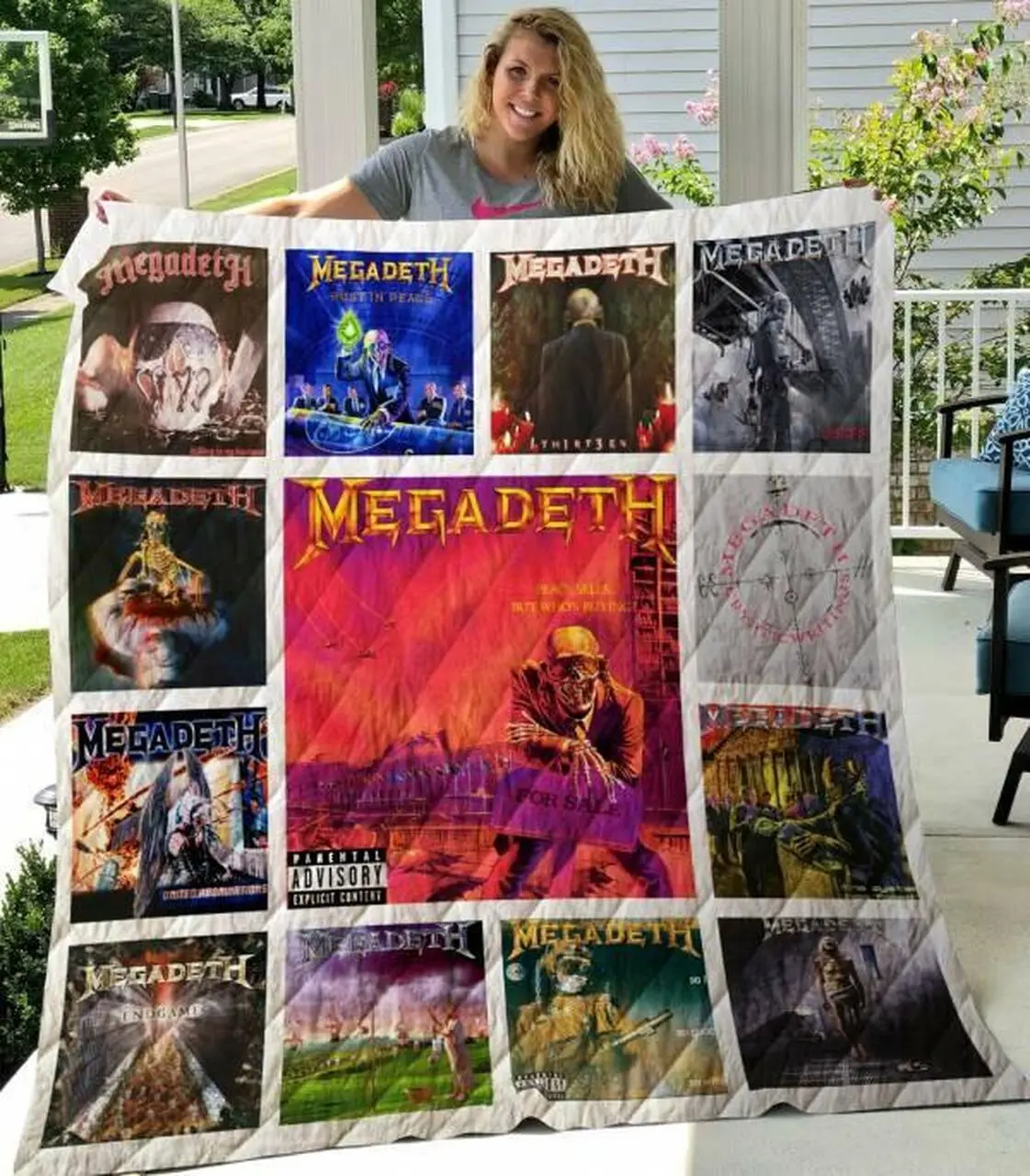 Megadeth Quilt Blanket Limited Quilt Blanket and Home Decor