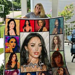 Megan Fox Quilt Blanket 01 and Home Decor