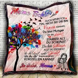 Meine Tochter In Liebe Mama Ah Quilt Derqvx and Home Decor