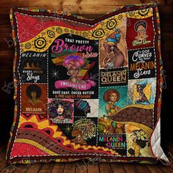 Melanin Queen Cl18100440Mdq Quilt Blanket and Home Decor