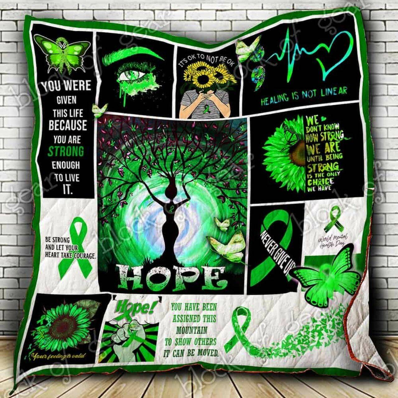 Mental Health Awareness Cl2100325Mdq Quilt Blanket and Home Decor