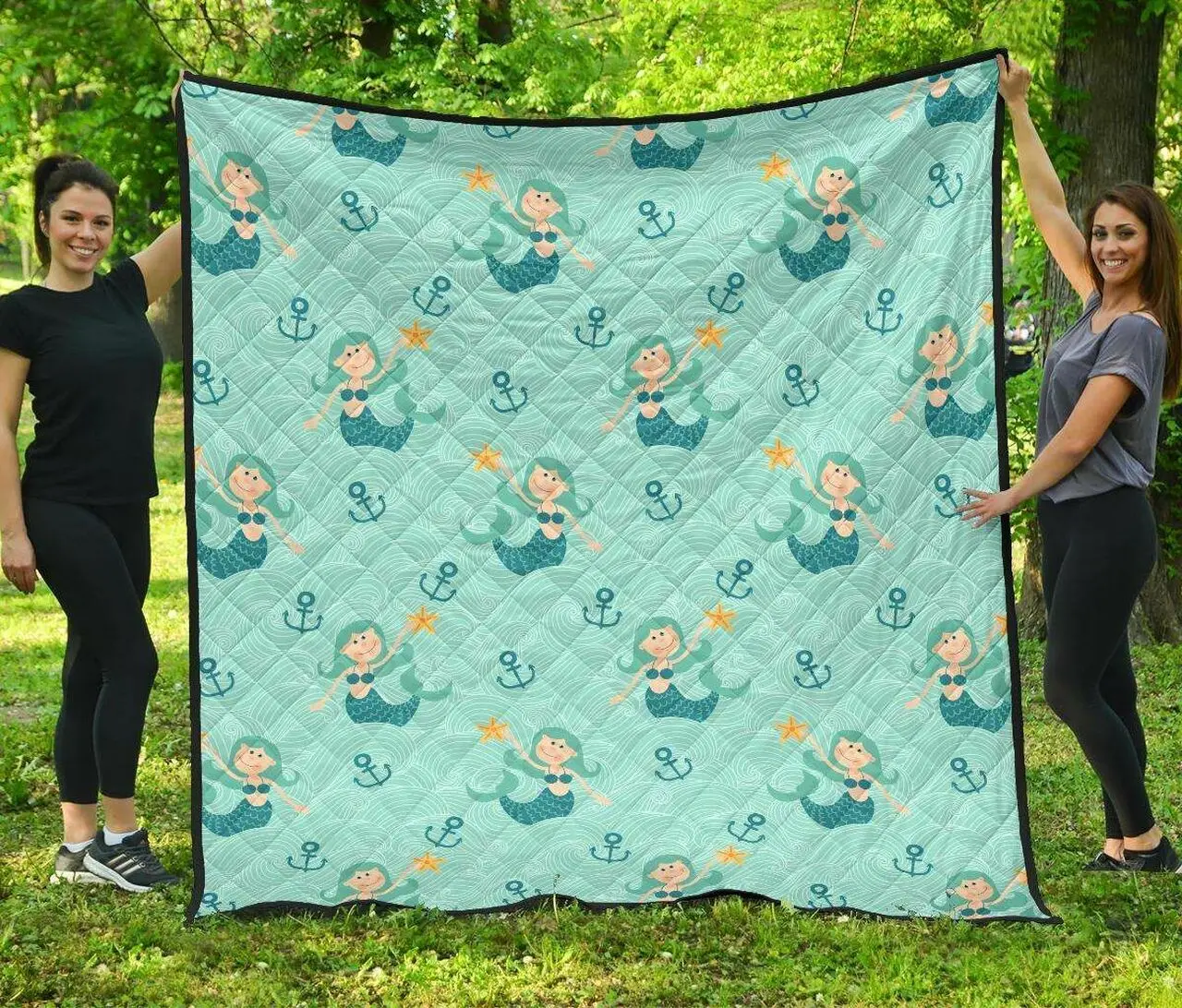 Mermaid Pastel Cl12100441Mdq Quilt Blanket and Home Decor