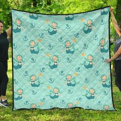 Mermaid Pastel Cl12100441Mdq Quilt Blanket and Home Decor
