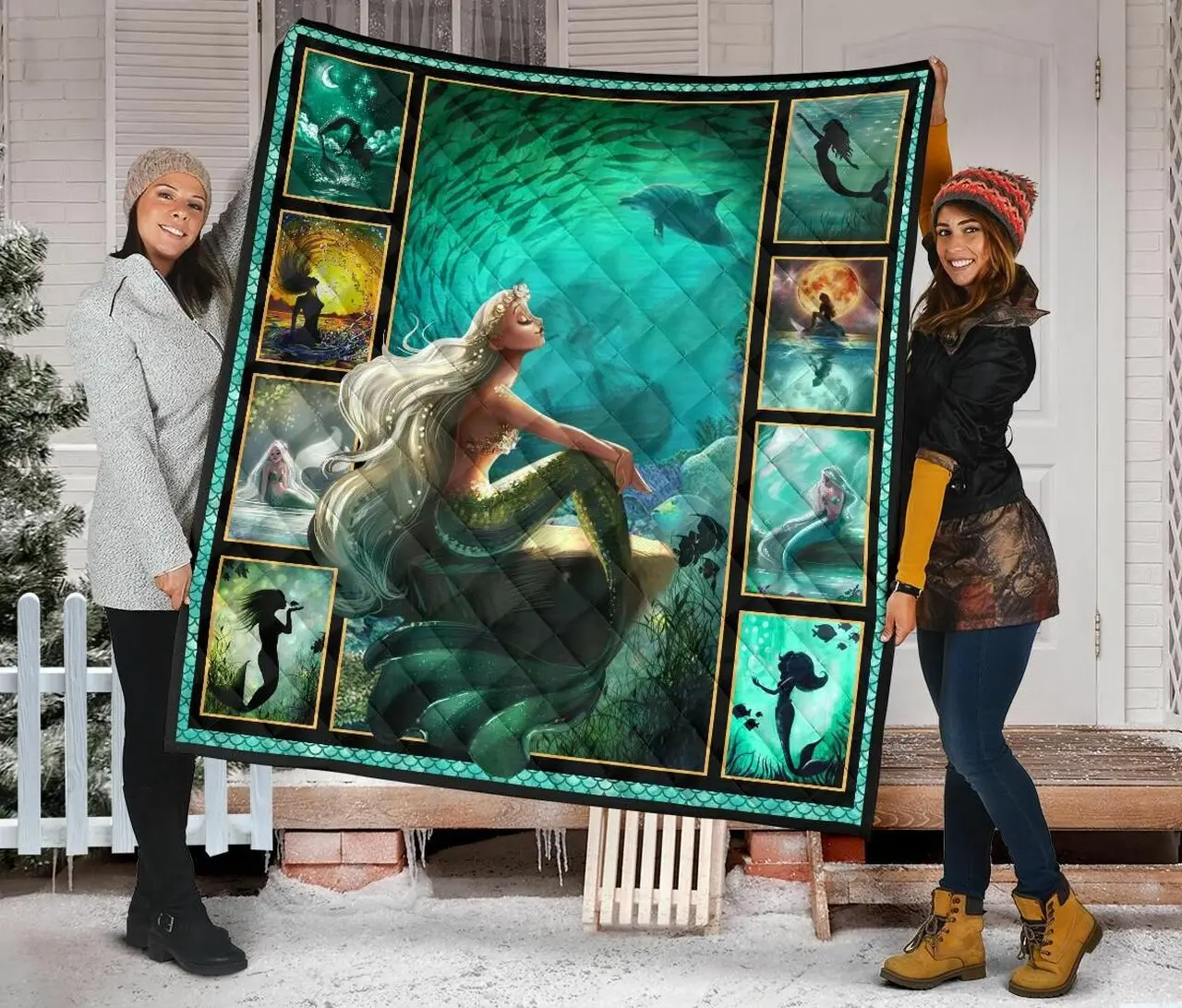Mermaid Quilt Blanket Dhc09121496Dd and Home Decor