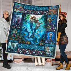 Mermaid Quilt Blanket Dhc09121598Dd and Home Decor