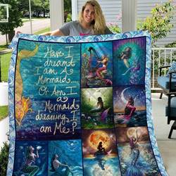Mermaid You Are My Miracle Best Seller Awesome Ah Quilt Derqyu and Home Decor