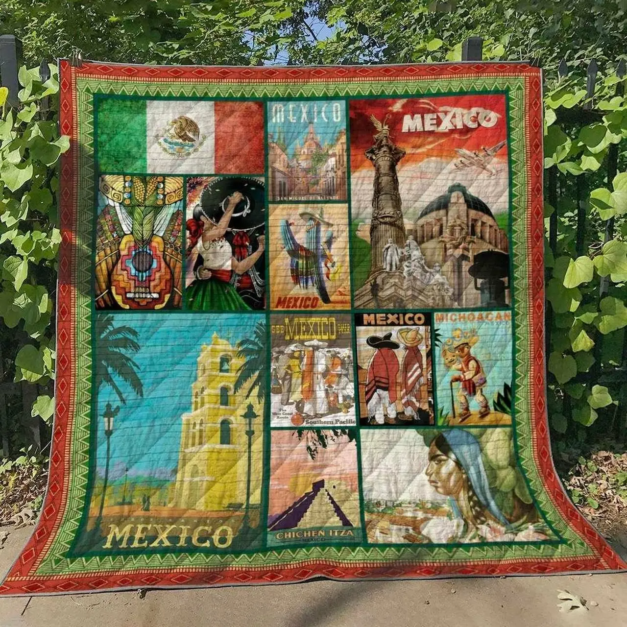 Mexico Tl110626 Quilt Blanket and Home Decor