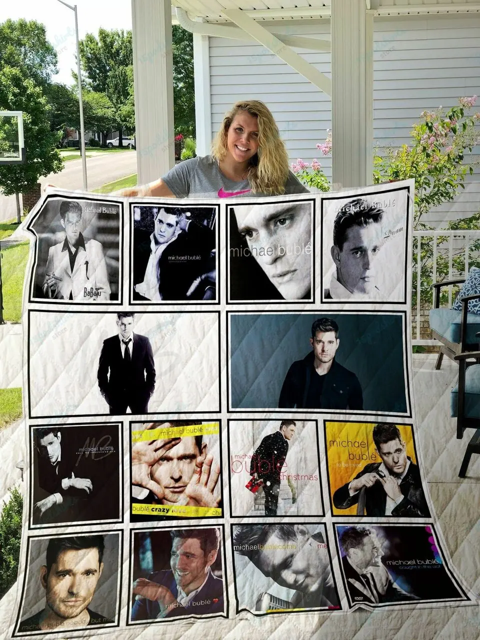 Michael Buble Quilt Blanket and Home Decor
