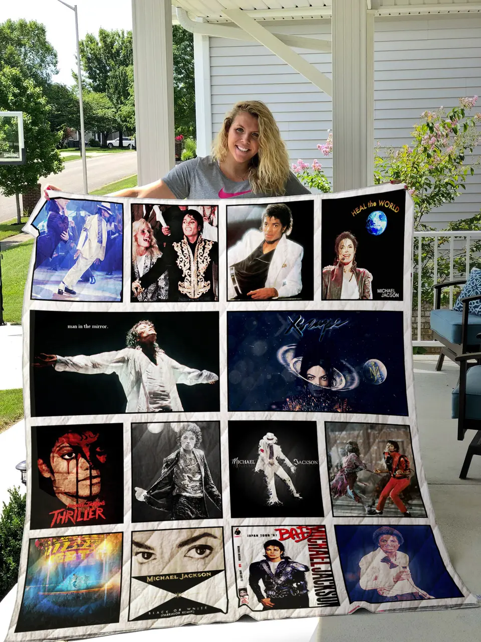Michael Jackson Album Quilt Blanket 02 and Home Decor