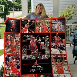 Michael Jordan 23 Quilt Blanket 01 and Home Decor