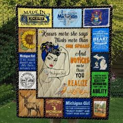 Michigan Cl14100328Mdq Quilt Blanket and Home Decor