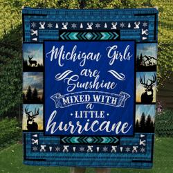 Michigan Girls Cl14100325Mdq Quilt Blanket and Home Decor