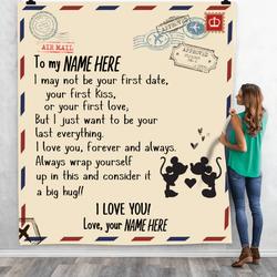 Mickey Always Wrap Yourself Quilt, Personalized Love Gift For Your Love N11 and Home Decor