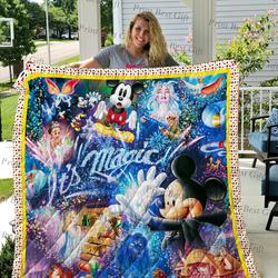 Mickey And Friends Poster Quilt and Home Decor