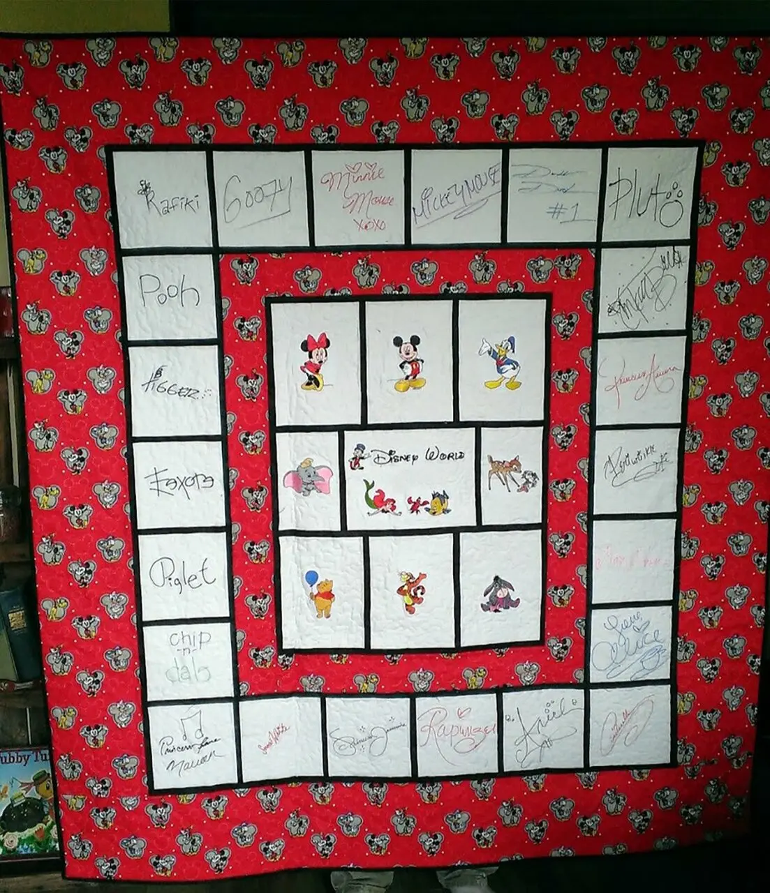 Mickey And Friends Signature Quilt Quilt and Home Decor