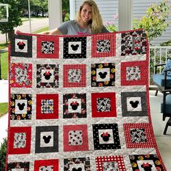 Mickey And Minnie Quilt Blanket  Quilt and Home Decor