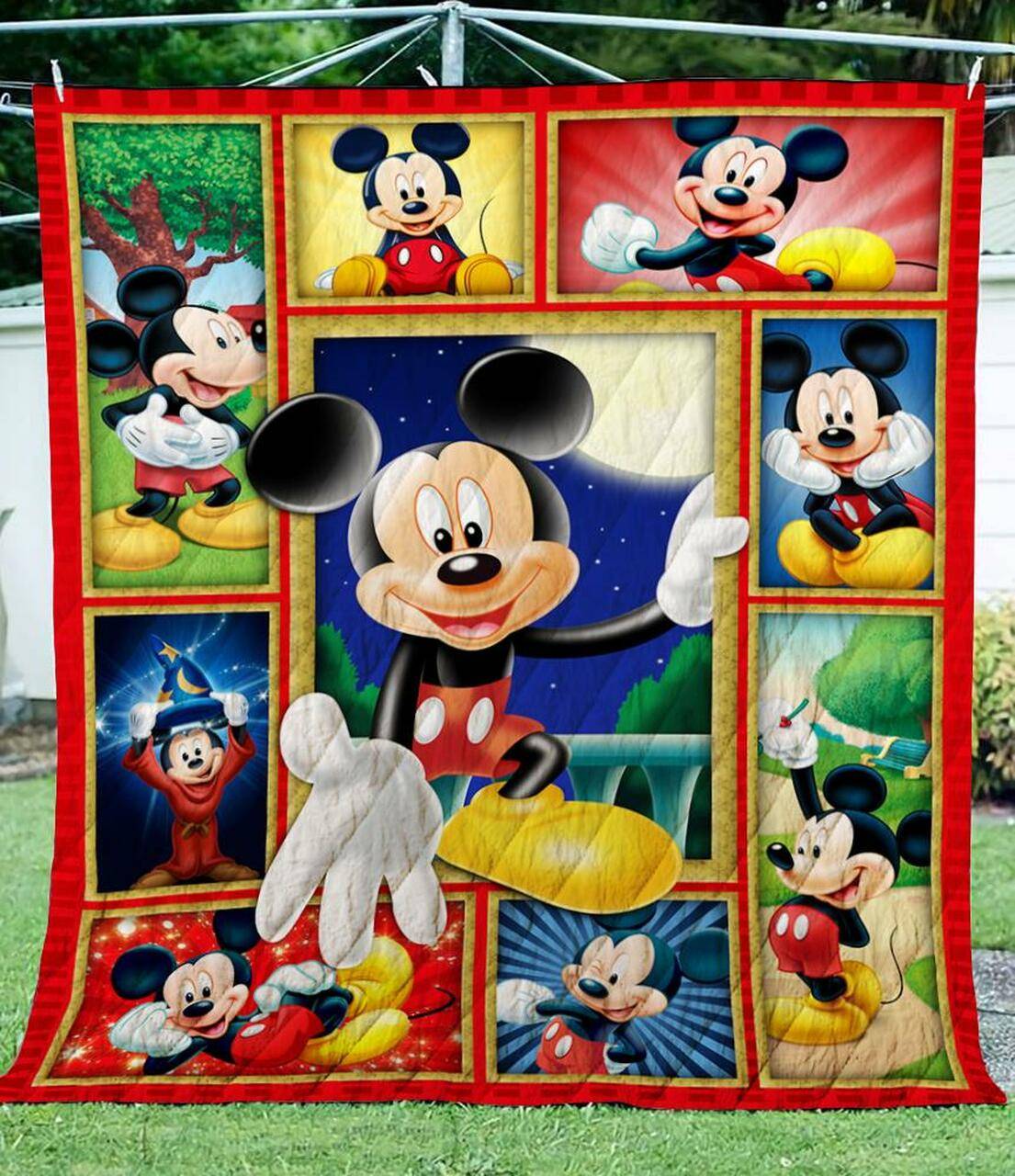 Mickey Beautiful Summer Quilt Quilt and Home Decor