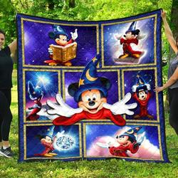 Mickey Fantasia  Premium Quilt  Quilt and Home Decor
