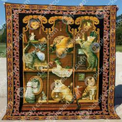 Midnight Mischief Pkd200692 Quilt Blanket and Home Decor