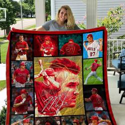 Mike Trout Quilt Blanket 01 and Home Decor