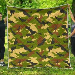 Military Camouflage Cl17100374Mdq Quilt Blanket and Home Decor
