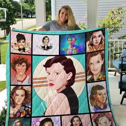 Millie Bobby Brown Quilt Blanket 01 and Home Decor