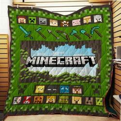 Minecraft Quilt Design By Exrain and Home Decor