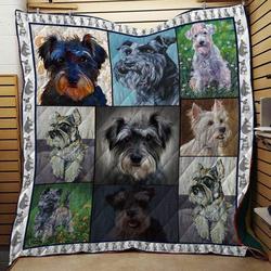 Miniature Schnauzer 01 Miniature Schnauzer 2609 Quilt Blanket Dhc04011408Dd and Home Decor