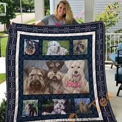 Miniature Schnauzer Blanket Quilt and Home Decor