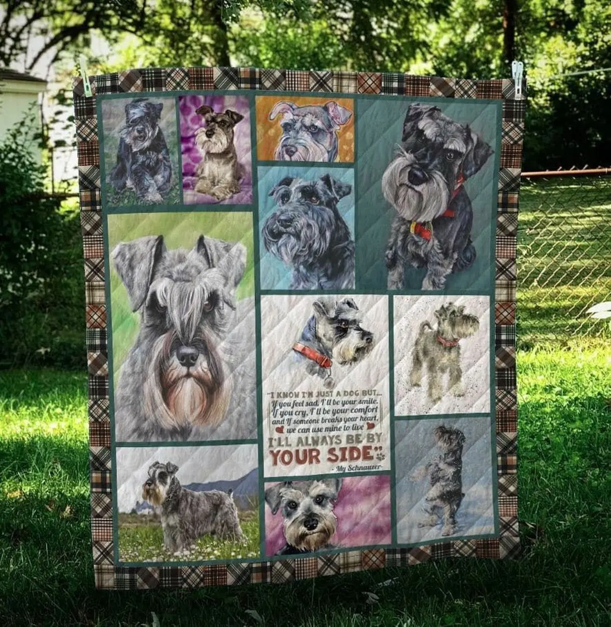 Miniature Schnauzer Quilt Blanket Dhc13121922Vt and Home Decor