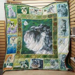 Miniature Schnauzer2 Quilt Blanket V3Qsr Dhc0301555Dd and Home Decor