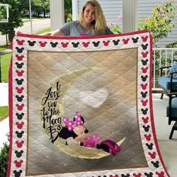 Minnie I Love You Quilt Fabric  Quilt and Home Decor