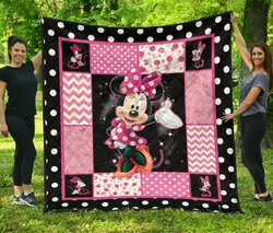 Minnie Mouse Gift Idea For Disney Fan Quilt and Home Decor
