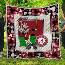 Mk Alabama Crimson Tide Quilt Blanket and Home Decor