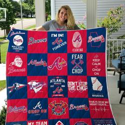 Mlb Atlanta Braves Quilt Blanket and Home Decor