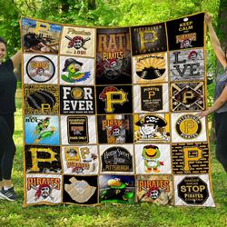 Mlb Pittsburgh Pirates Quilt Blanket and Home Decor