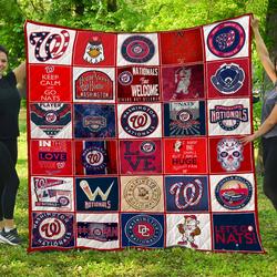 Mlb Washington Nationals Quilt Blanket      and Home Decor