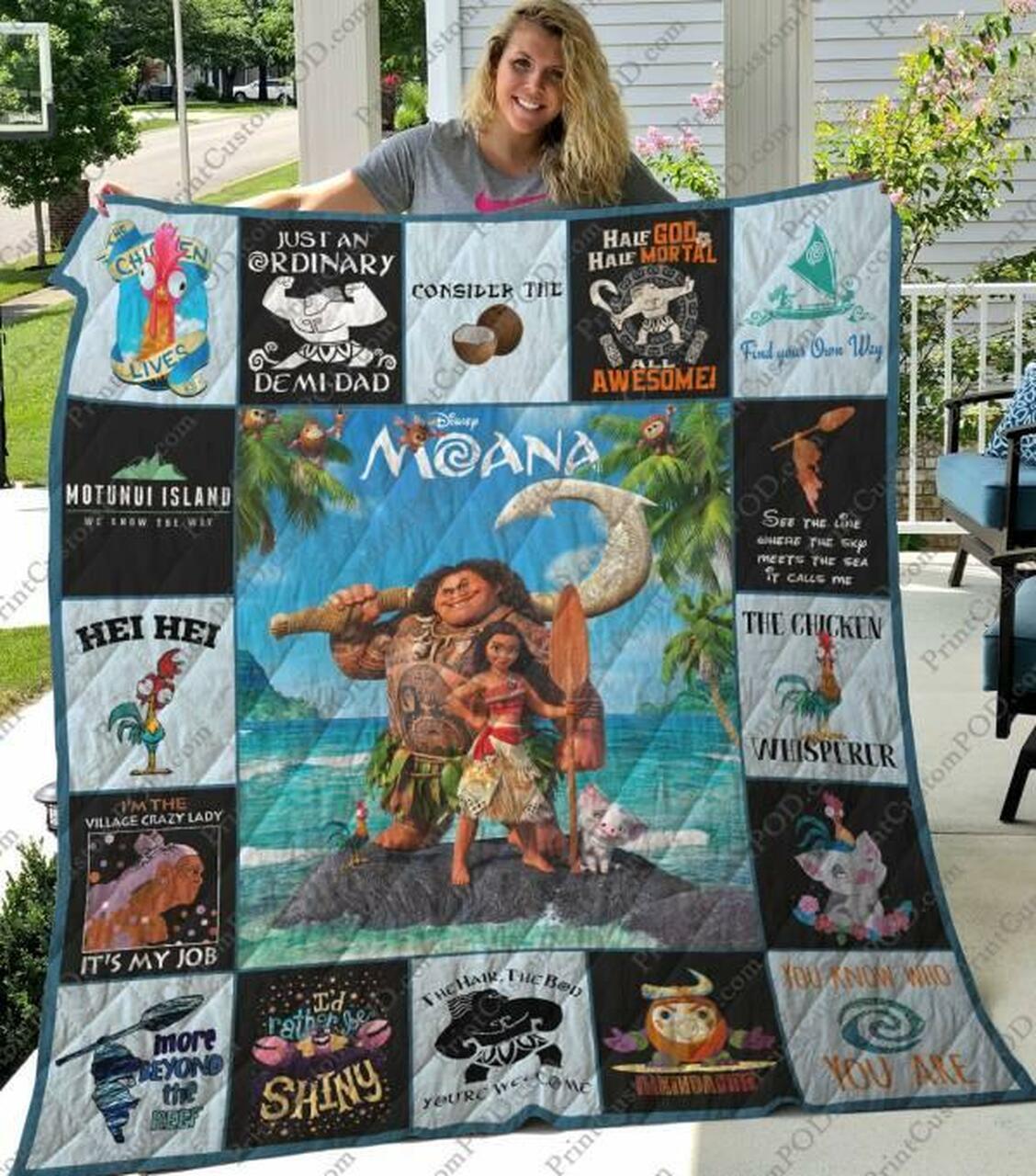 Moana Quilt Blanket Limited Quilt Blanket and Home Decor