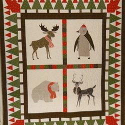 Modern Christmas Cla1810385Q Quilt Blanket and Home Decor