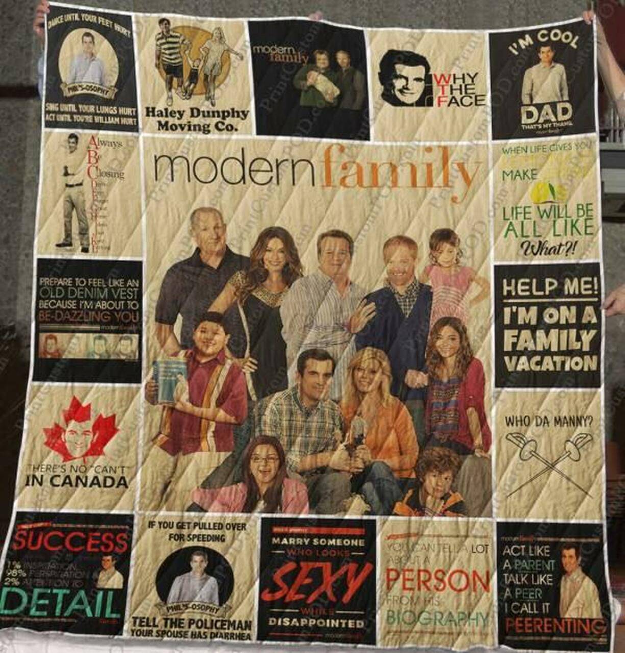 Modern Family Quilt Blanket M120633 Quilt and Home Decor