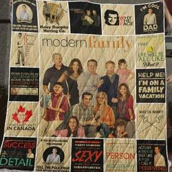 Modern Family Quilt Blanket M120633  Quilt and Home Decor