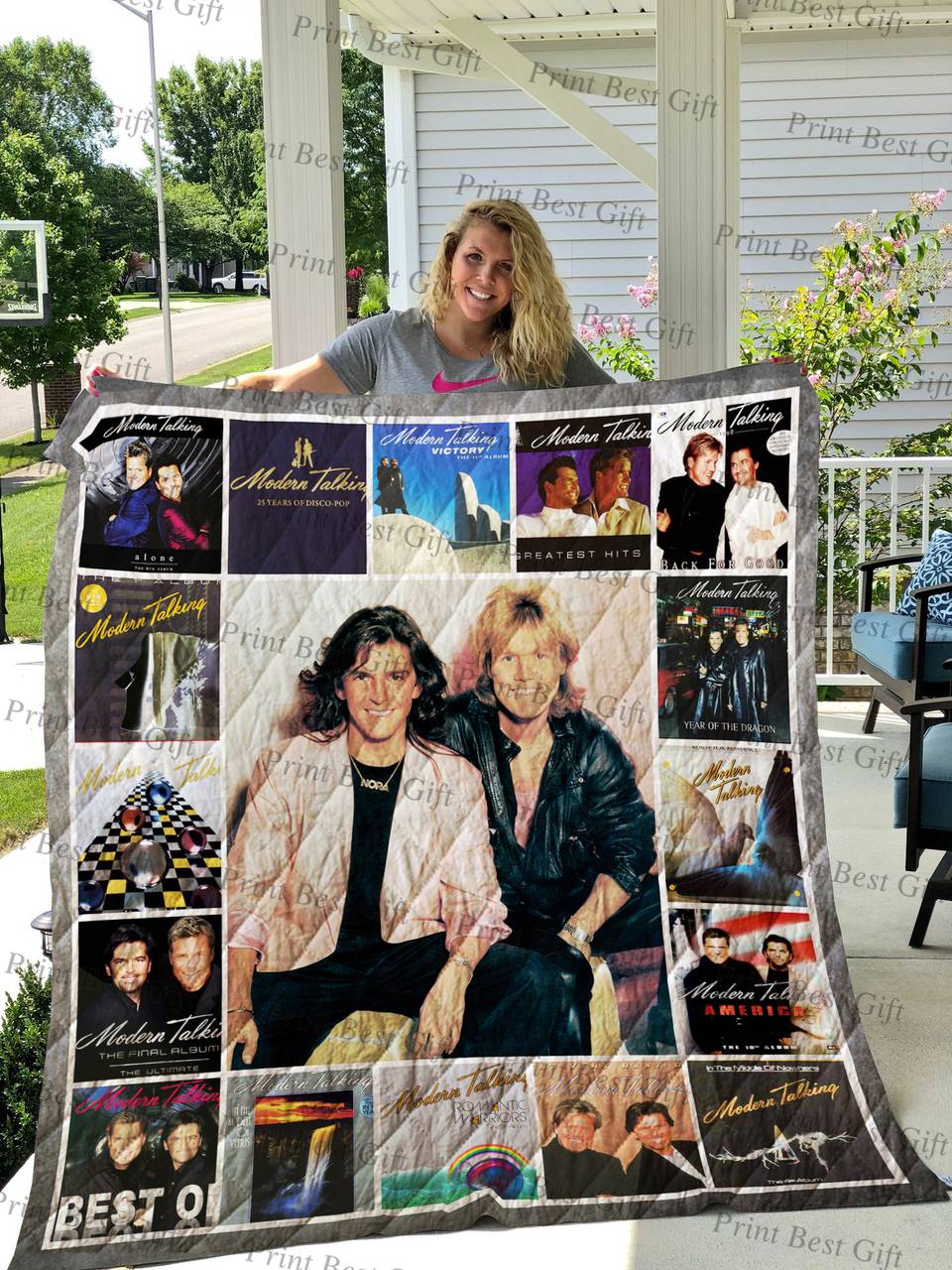 Modern Talking Albums Cover Poster Quilt and Home Decor